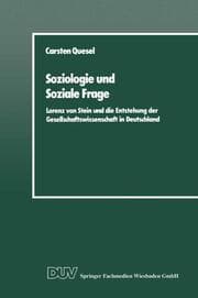 Cover von Soziologie und Soziale Frage
