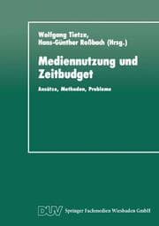 Cover von Mediennutzung und Zeitbudget