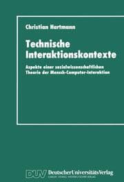 Cover von Technische Interaktionskontexte