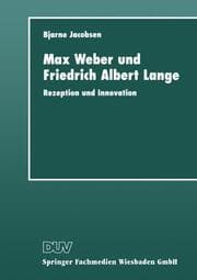 Cover von Max Weber und Friedrich Albert Lange