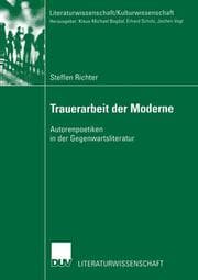 Cover von Trauerarbeit der Moderne