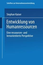 Cover von Entwicklung von Humanressourcen