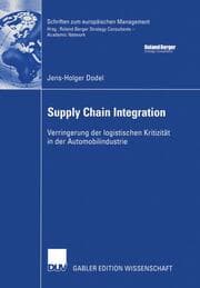 Cover von Supply Chain Integration