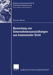 Cover von Bewertung von Unternehmensansiedlungen aus kommunaler Sicht