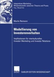 Cover von Modellierung von Investorenverhalten