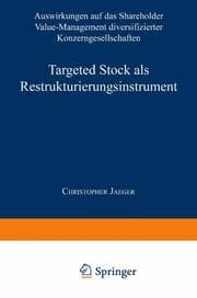 Cover von Targeted Stock als Restrukturierungsinstrument
