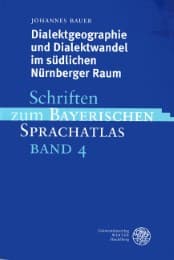 Cover von Dialektgeographie und Dialektwandel im südlichen Nürnberger Raum