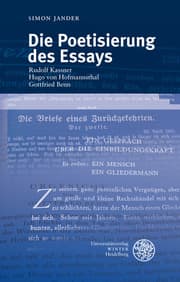 Cover von Die Poetisierung des Essays