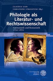 Cover von Philologie als Literatur- und Rechtswissenschaft