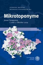 Cover von Mikrotoponyme