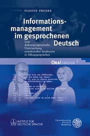 Cover von Informationsmanagement im gesprochenen Deutsch