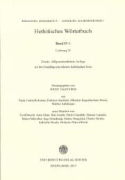 Cover von Hethitisches Wörterbuch