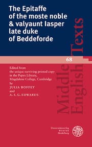 Cover von The Epitaffe of the moste noble & valyaunt Iasper late duke of Beddeforde