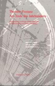 Cover von Theodor Fontane: Am Ende des Jahrhunderts I