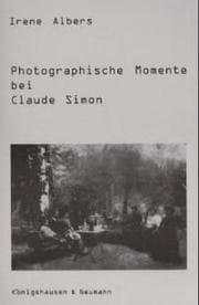 Cover von Photographische Momente bei Claude Simon