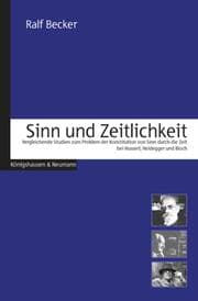 Cover von Sinn und Zeitlichkeit