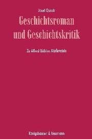 Cover von Geschichtsroman und Geschichtskritik