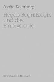 Cover von Hegels Begriffslogik und die Embryologie