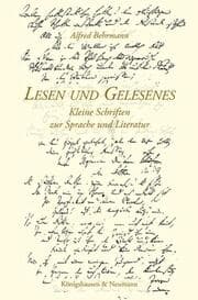 Cover von Lesen und Gelesenes