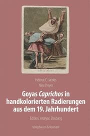 Cover von Goyas 'Caprichos' in handkolorierten Radierungen aus dem 19. Jahrhundert