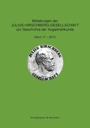 Cover von Mitteilungen der Julius-Hirschberg-Gesellschaft zur Geschichte der Augenheilkunde