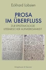 Cover von Prosa im Überfluss