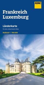 Cover von ADAC Länderkarte Frankreich, Luxemburg 1:700.000