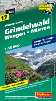 Cover von Grindelwald-Wengen-Mürren Wanderkarte 1:50 000
