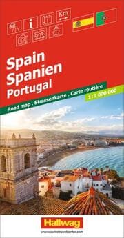Cover von Hallwag Strassenkarte Spanien, Portugal 1:1 Mio.
