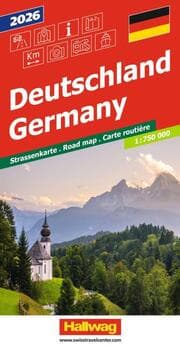 Cover von Hallwag Strassenkarte Deutschland 2026 1:750.000