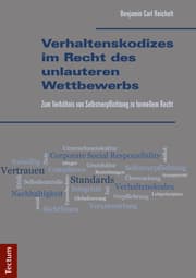 Cover von Verhaltenskodizes im Recht des unlauteren Wettbewerbs