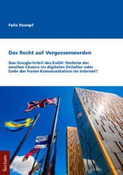 Cover von Das Recht auf Vergessenwerden