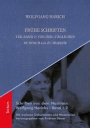 Cover von Frühe Schriften. Teilband 2: Von der 'Täglichen Rundschau' zu Herder