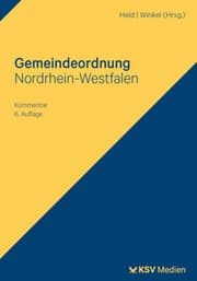 Cover von Gemeindeordnung Nordrhein-Westfalen