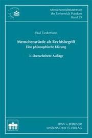 Cover von Menschenwürde als Rechtsbegriff