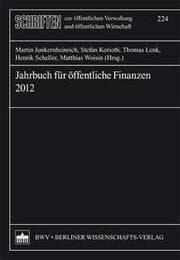 Cover von Jahrbuch für öffentliche Finanzen (2012)