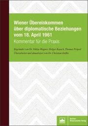 Cover von Wiener Übereinkommen über diplomatische Beziehungen vom 18. April 1961