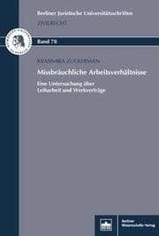 Cover von Missbräuchliche Arbeitsverhältnisse