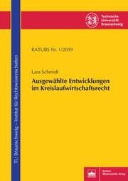 Cover von Ausgewählte Entwicklungen im Kreislaufwirtschaftsrecht