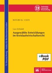 Cover von Ausgewählte Entwicklungen im Kreislaufwirtschaftsrecht