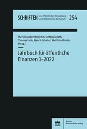 Cover von Jahrbuch für öffentliche Finanzen (2022) 1