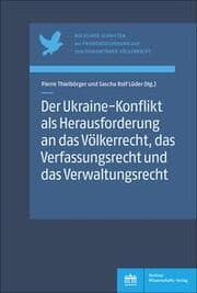 Cover von Der Ukraine-Konflikt als Herausforderung an das Völkerrecht, das Verfassungsrecht und das Verwaltungsrecht