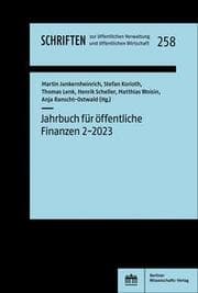 Cover von Jahrbuch für öffentliche Finanzen 2/2023