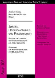 Cover von Jeremia, Deuteronomismus und Priesterschrift