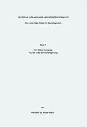 Cover von Deutsche Verfassungs- und Rechtsgeschichte Band II