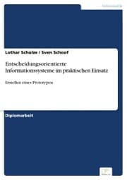 Cover von Entscheidungsorientierte Informationssysteme im praktischen Einsatz