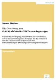 Cover von Die Gestaltung von GmbH-Gesellschafter-Geschäftsführer-Anstellungsverträgen