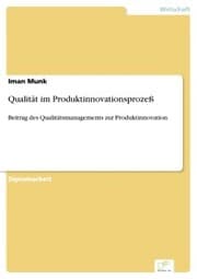 Cover von Qualität im Produktinnovationsprozeß