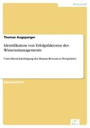 Cover von Identifikation von Erfolgsfaktoren des Wissensmanagements