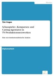 Cover von Schauspieler-, Komparsen- und Casting-Agenturen in TV-Produktionsnetzwerken